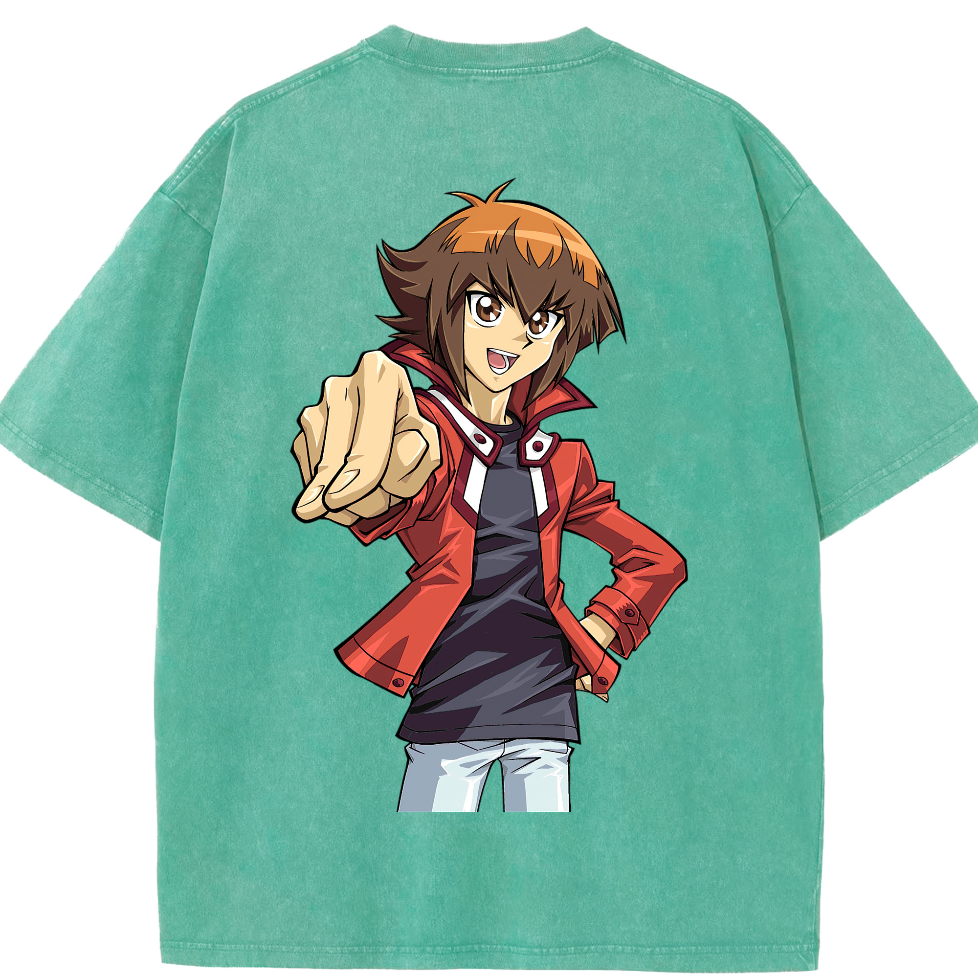 （画像用） 遊☆戯☆王 Yu-Gi-Oh! 綿100% ヴィンテージ風 半袖Tシャツ（背面プリント）